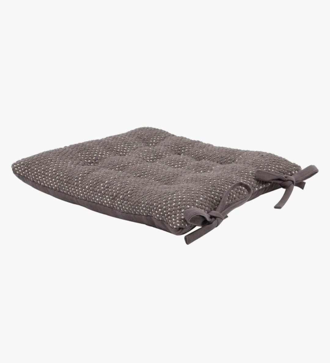 Textured Cotton Chair Pad