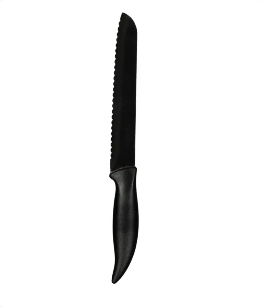 Bread Knife With Black Handle