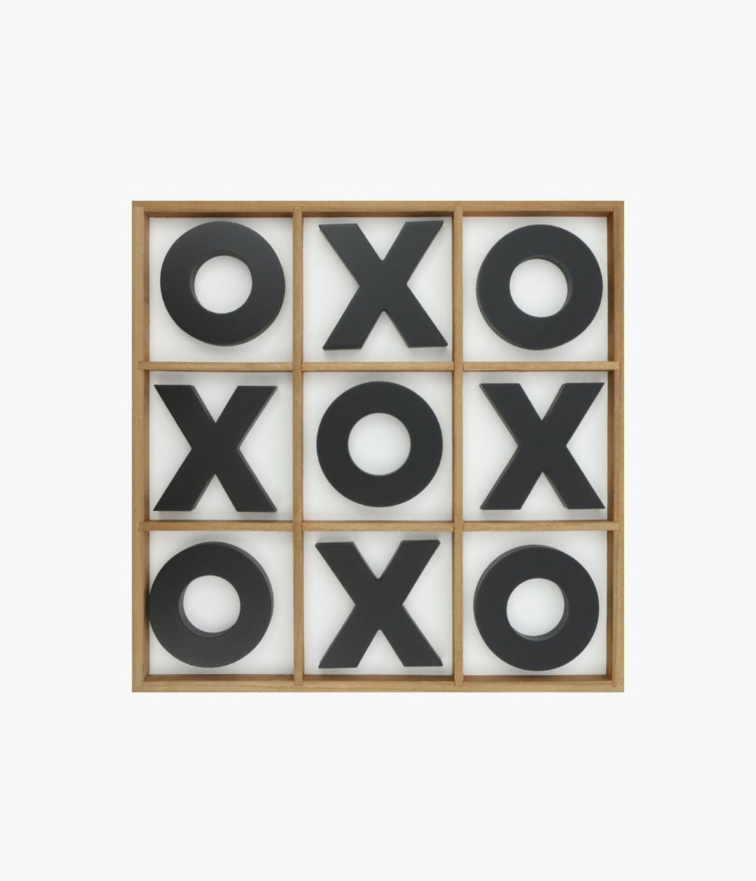 X And O Wooden Game Decor